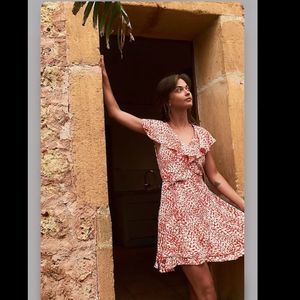 Free People French Quarter Wrap Mini Dress size L